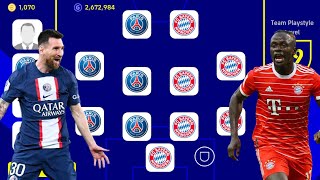 PSG X BAYERN MUNICH 😱😱 BEST SPECIAL SQUAD EFOOTBALL 2023 MOBILE [upl. by Iznek]