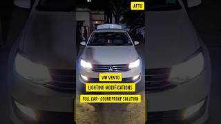 VW VENTO  LIGHTING MODIFICATIONS amp SOUNDPROOF SOLUTION afto coimbatore volkswagen vento shorts [upl. by Arahat392]