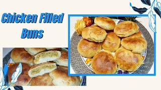 Chicken Filled Buns RecipeHomemade Buns Recipe spicy chicken Filled Buns [upl. by Rozek]