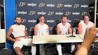 Purdue players speak after overtime loss to Illinois [upl. by Korfonta]