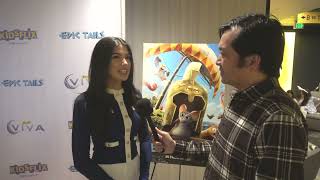 Ellie Zeiler Carpet Interview at Epic Tails Premiere [upl. by Kinghorn]