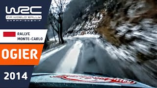 OGIER onboard Rallye MonteCarlo 2014 VW Polo R WRC Stage 4 Slippy Ice and Snow quotLa Glacequot [upl. by Yursa339]