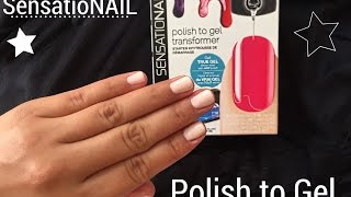 Sensationail Polish to Gel Transformer Demo x Review [upl. by Posehn]