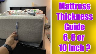 Mattress Thickness Guide 6 8 or 10 Inches Mattress Buying Guide India 2024 [upl. by Lah799]