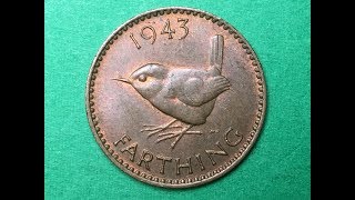 UK One Farthing Coin 1943 Britain [upl. by Curran510]