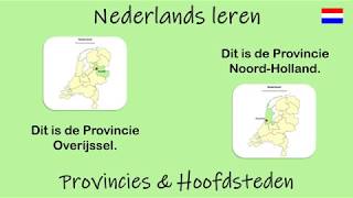 Nederlands leren Provincies en Hoofdsteden Les 10 [upl. by Cowles]