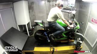 2013 Kawasaki Ninja ZX6R 636  Dyno Test [upl. by Assirolc]