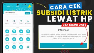 Cara Cek Subsidi Listrik dengan KTP  Cek Subsidi Listrik PLN Lewat HP [upl. by Rehpotsirc962]