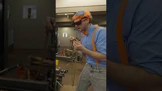 Blippis Glass Blowing Creation 🌬️🫧 shorts blippi blippishorts [upl. by Edgard]