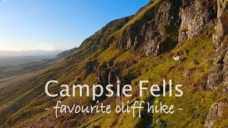 Campsie Fells Longest Cliff Hill Hike Scottish Hill Range [upl. by Akemahc]