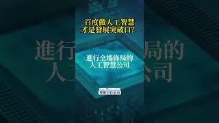 做人工智慧才是百度發展的突破口？ 百度 AI 中國 商業 商管 中國市場 怪獸科技公司 [upl. by Noak978]