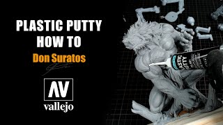 Acrylicos Vallejo PLASTIC PUTTY  HOW TO [upl. by Kappenne]