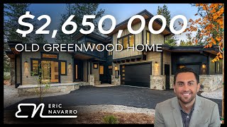 New Construction Mountain Modern Home Tour In Old Greenwood  12666 Caleb Drive Truckee CA 96161 [upl. by Araht541]