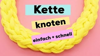 Ketten knoten  Schmuck selber machen 💍 [upl. by Nasho]