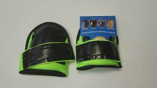 Troxell Large Super Soft Neoprene Knee Pads  High Visibility Green [upl. by Garnet898]