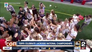 Terps celebrate lacrosse national championships [upl. by Carlota]