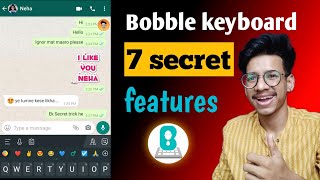 Top 7 Bobble Keyboard Secret Features 2021 that will shock you😱  Manish Tech [upl. by Fredia588]