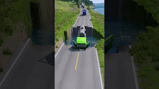 Tanker trucks vs massive water pit Part25  beamngdrive carsvsmassivepotholespart2 carsvspothole [upl. by Garibold]