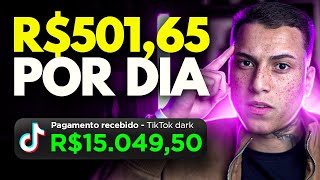 COMO GANHAR 15 MIL POR MÊS COM TIKTOK DARK MONETIZADO usando IA grátis [upl. by Assenal]