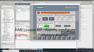 How to create alarms in WinCC TIA Portal  How to program KTP 600  WINCC tutorials for beginners [upl. by Eanrahc]