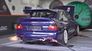 Ford Escort RS Cosworth feat AntiLag on the DYNO by VAMA  Pulls Exhaust Sound amp Test Drive [upl. by Bowne]