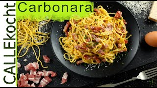 Carbonara nach original Rezept lecker selber machen  ohne Sahne [upl. by Bain]