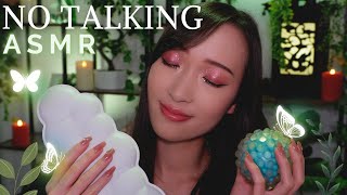 ASMR NO TALKING ☁️ 10 triggers tapping sticky scratching lid sounds [upl. by Iila326]