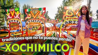 Paseo FIESTA en la TRAJINERA 🤩  XOCHIMILCO 🇲🇽 🤑 BARATO  🤑 ESTO COSTO [upl. by Tlevesor]