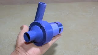 How to make a mini water pump from PVC plastic Very helpful [upl. by Lammaj]