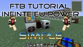 FTB Tutorial Unlimited Power Sustainable EU Generator IC2 amp Thermal Exspansion [upl. by Apurk]