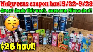 Walgreens coupon haul 922928 Amazing deals this week🥳  Just 26 for all this [upl. by Ainej]