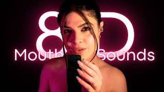 👄 SOLO MOUTH SOUNDS ASMR 8D Wet Mouth Sounds in sottofondo [upl. by Atillertse]