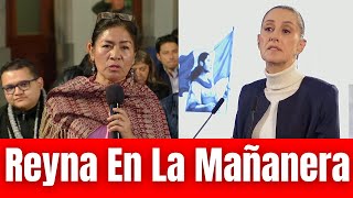 Regresó Reyna Haydee A Las Mañaneras Le Pregunta a Sheinbaum Sobre Seguridad [upl. by Drahsar807]