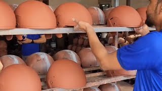 helmet making in India 😲😳amazing nicevideo making helmets india letest most [upl. by Vasiliki276]