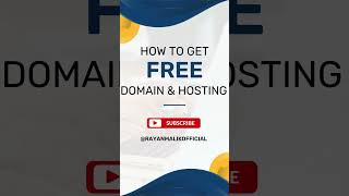 🌐 How to Get Free Domain and Hosting for Your Website  2024 Guide [upl. by Mudenihc]