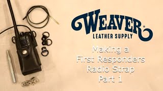 Making a Leather Radio Strap Part 1 [upl. by Jobe43]