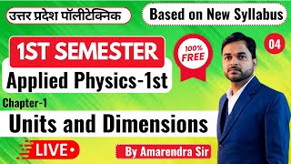 Lec4 Applied Physics1st II Units amp Dimensions PolytechnicPathshala [upl. by Eriam]