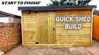 How To Build A Large Wooden Shed [upl. by Eillam]