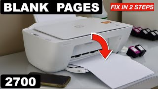 HP DeskJet 2700 Printing Blank Pages  Fix In 2 Easy Steps [upl. by Sergeant409]