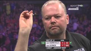 Michael Van Gerwen vs Raymond van Barneveld Judgement Night 9th Week Premier League Darts 2016 [upl. by Aidnac]