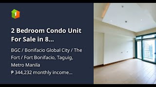 2 Bedroom Condo Unit For Sale in 8 Forbestown BGC [upl. by Pontias203]