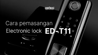 Cara pemasangan Electronic Lock DEKKSON  EDT11 [upl. by Sanferd]