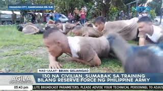 130 na civilian sumabak sa training bilang reserve force ng Philippine Army [upl. by Baram623]