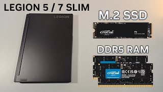 Legion 5  7 SLIM 2023  How to RAM amp Memory Upgrade Guide [upl. by Lynnett]