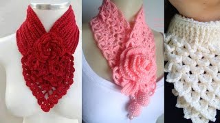 Amazing and beautiful neck warmer pattern by Mozukas misc [upl. by Hachmin]