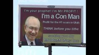 MORmON Gordon Hinckley is CREEPY The CON MAN HINCKLEY BILLBOARD v [upl. by Navoj]