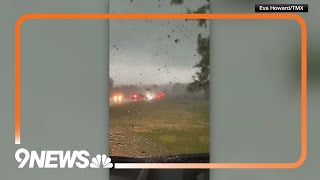 Tennessee Couple waits out tornado in car [upl. by Shepperd]