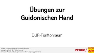 Guidonische Hand – Dur einstimmig mit Sprüngen [upl. by Naihr]