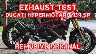 Ducati Hypermotard 939 Remus Black Hawk Test EURO4 [upl. by Ativak]