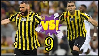 Abderrazak Hamdallah VS Karim Benzema 🔥🔥⚫️🟡 [upl. by Zwick712]